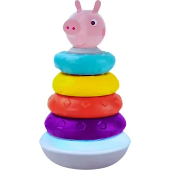 Hračka pro nejmenší Kids licencing Pyramidová skládačka se zvuky Peppa Pig
