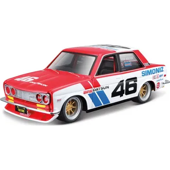 auto na autodráhu Maisto BRE Datsun 510 Tokyo Mods 1:24 červená