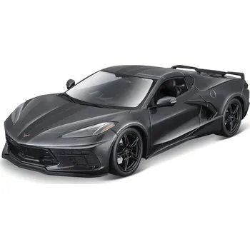 auto na autodráhu Maisto Chevrolet Corvette Stingray 2020 1:18 šedá