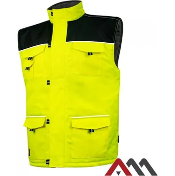 Pánská vesta ZATEPLENÁ VÝSTRAŽNÁ VESTA PROF-TOP Bez rukávů Výstražná vesta Y L