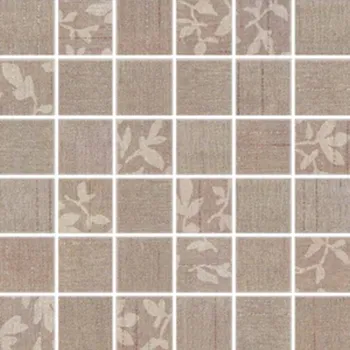 Obklad RAKO Mozaika Rako Textile hnědá mat rektifikovaná 30x30 WDM05103 WDM05103