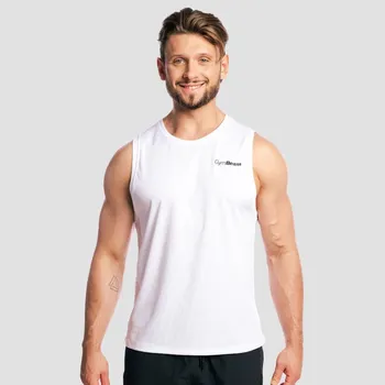 Pánské oblečení GymBeam Tílko Mesh Base White L bílá