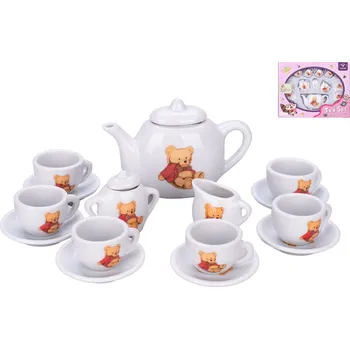 nádobí do dětské kuchyňky Čajový set porcelánový 16 ks