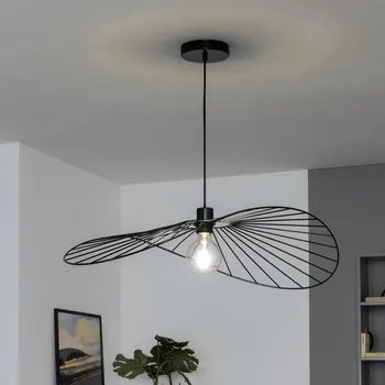 Brilagi - LED Lustr na lanku CERIA WIRE 1xE27/40W/230V 60x80 cm černá