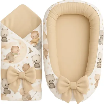 Panenka BabyTýpka Výbavička pro miminko luxury mini Teddy Sky