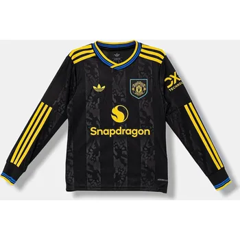 Dětské tričko s dlouhým rukávem adidas Performance Manchester United KD4230 černá 99X, vel. 128