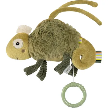 Hračka pro nejmenší Baby Fehn Mini hrací chameleon Crazy