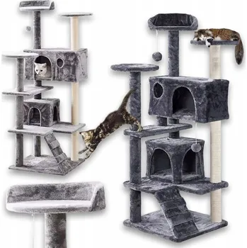 Vysoké škrabadlo, pelíšek, škrabací sloupek, věž CoolStaff 101 - 160 cm