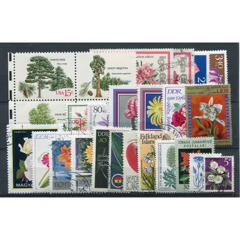 Poštovní známka TGW.cz Sestava známek - FLORA - 25 ks