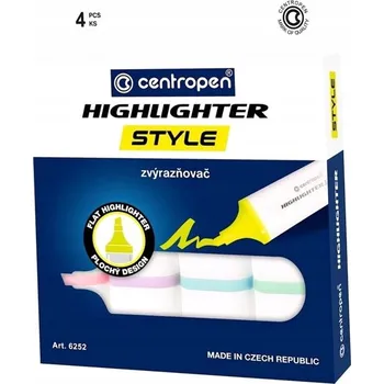 Zvýrazňovač Zvýrazňovač soft 4 Centropen