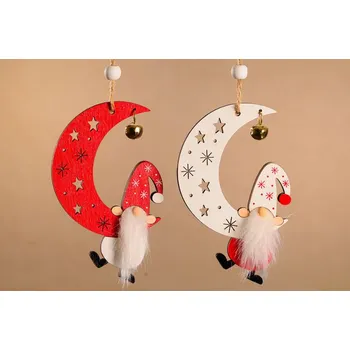 Vánoční dekorace Fousáč na měsíci X358M