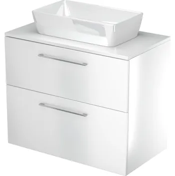 Koupelnový nábytek DŘEVOJAS STAR SZZ2 90 BÍLÁ lesk/BÍLÁ lesk s deskou bez výře 807191