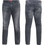 D555 kalhoty pánské BENSON L:32 jeans džíny nadměrná velikost tmavě šedá 60