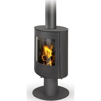 Krbová kamna ROMOTOP EVORA T krbová kamna 2,5-6,6kW, akumulační, černá/plech