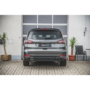 Auto-moto Maxton Design středový spoiler zadního nárazníku pro Ford S-Max Mk2, černý lesklý plast ABS