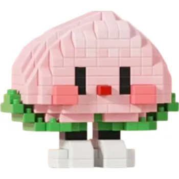 ostatní stavebnice Stavebnice Mini broskev 6 x 3,6 x 5,44 cm 256 ks Mikro 3D DIY stavební bloky Lahodné ovoce Kreativní hračka pro děti od 8 let Dekorativní model