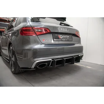 Nárazník Maxton Design "Racing durability" zadní difuzor ver.2 pro Audi RS3 8V, plast ABS bez povrchové úpravy