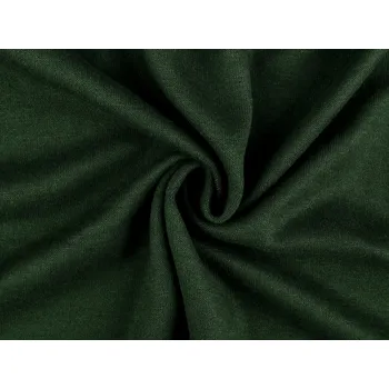 Svetrovina / úplet hladký s podílem vlny, střední, 3 zelená tmavá