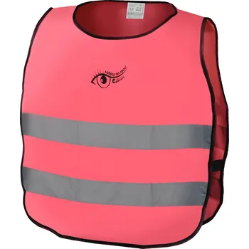 reflexní vesta autoDS Vesta výstražná růžová dětská S.O.R. EN 1150:1999