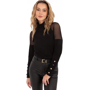 Dámská halenka Rue Paris halenka s dlouhým rukávem střih, přiléhavá, univerzální velikost