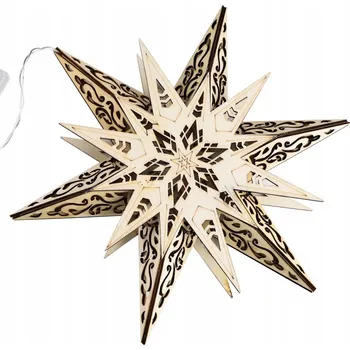 Vánoční dekorace Vánoční hvězda H-I pro až 10 žárovek