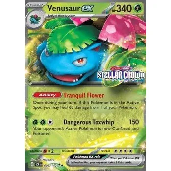 Sběratelská karetní hra Pokémon SCR 001/142 Venusaur ex STAMPED - Stellar Crown