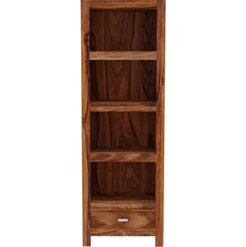 Knihovna Indický nábytek - Knihovna Gani 60x180x35 z indického masivu palisandr Natural