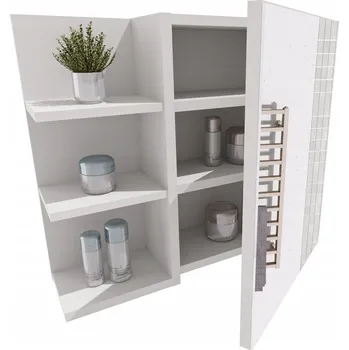 Šatní skříň Závěsná skříňka Perfektciecie bílá matná se zrcadlem