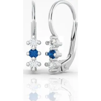 Náušnice Couple, Dívčí náušnice Lumine, bílé zlato se zirkony, 585-66-3-0468.1B00.0.00.112.07