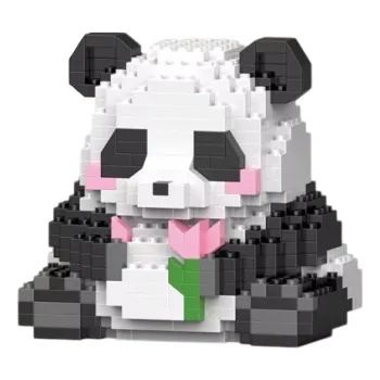 ostatní stavebnice Kreativní stavebnice panda 7,8 x 6,8 x 8,8 cm 449 ks MINI DIY zvířecí model pro děti holky i kluky Roztomilá figurka z kostek Dekorace 6+