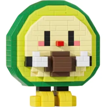 ostatní stavebnice Stavebnice Mini avokádo 6 x 4,4 x 6,72 cm 349 ks Mikro 3D DIY stavební bloky Lahodné ovoce Kreativní vzdělávací hračka pro děti od 8 let Model