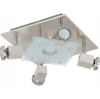 Stropní Svítidlo čtvercový Eglo 27 x 27 cm šedý