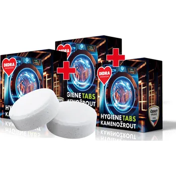 2+1 ZDARMA | KAMENOŽROUT | čistič pračky proti zápachu & vodnímu kameni tablety 6 x 35 g Dedra