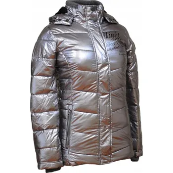 Dámská softshellová bunda Soccx Dámská bunda Zimná s kapucňou Silver SPI-1855-2928-0015M