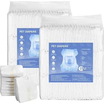 toaleta pro psa Vevor Jednorázové pleny pro feny, vel. S m, super savé, indikátor, 144 ks