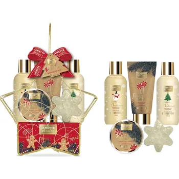 Kosmetická sada VÁNOČNÍ DÁREK – šestidílný kosmetický set s dekorativní hvězdou