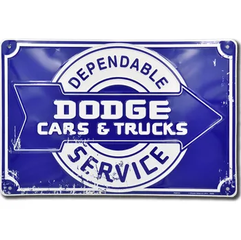 Plechová cedule Plechová cedule Dodge Dependable Service 45 cm x 30 cm