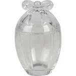 Skleněná oválná dóza s mašlí - Ø 9*13 cm 126192945