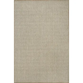 Koberec KOBEREC SISAL VENKOVNÍ PROTISKLUZOVÝ KRÉMOVÝ VZOR RYBÍ KOST NA BALKON ELLA 120x170 cm