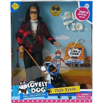 Panenka Panenka Kevin se štěkajícím psem