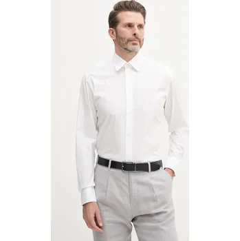 Pánská košile Bavlněná košile United Colors of Benetton 53ZDUQ04A bílá 00C, vel. XL