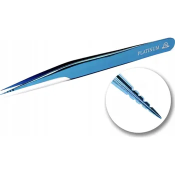 Kosmetická pinzeta Pinzeta na separaci řas s vroubkováním Plasma PLATINUM