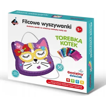 Kabelka Filcová vyšívaná kabelka kočka