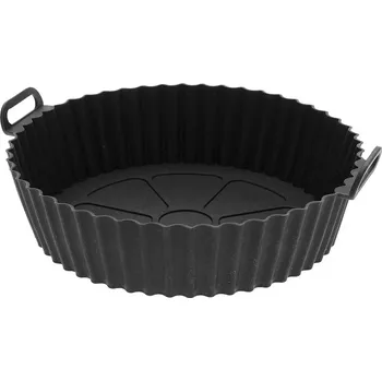 Příslušenství pro fritézu Silikonový vložný koš do horkovzdušné fritézy, černý, 20,5 cm