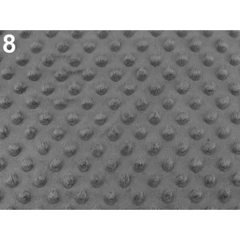 Minky s 3D puntíky SAN METRÁŽ - 8 (36) šedá