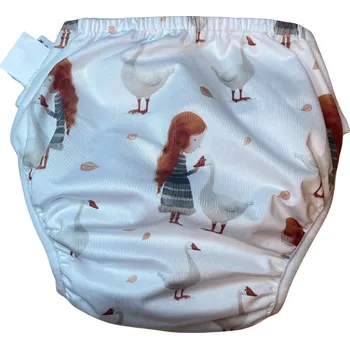 Plenkové kalhoty Plienkáčik Natahovací kapsová plena / tréninkové kalhotky S Husičky