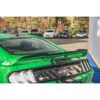 Tuning Maxton Design prodloužení spoileru pro Ford Mustang MK6 GT Facelift, černý lesklý plast ABS