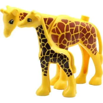 ostatní stavebnice Sada 2 ks plastových stavebnicových žiraf pro děti Figurky zvířat vzdělávací hračka na skládání
