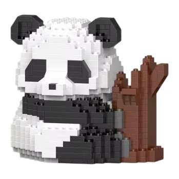ostatní stavebnice Kreativní stavebnice panda 7,8 x 6,8 x 8,8 cm 470 ks DIY Mini zvířecí model pro děti sestavitelná figurka Roztomilá dekorace 6+
