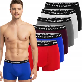 Boxerky LE COQ SPORTIF Pánské boxerky 6 Kusů Sada Bavlna Barevný Mix L